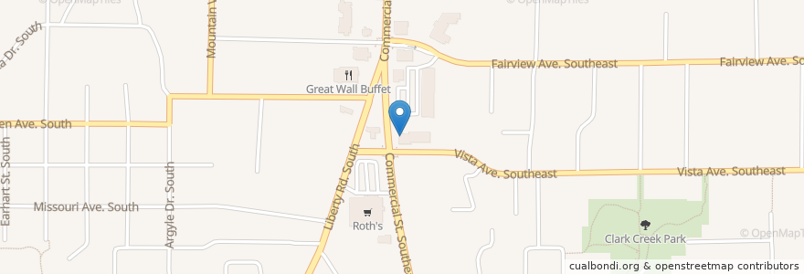 Mapa de ubicacion de Five Guys en 미국, 오리건, Marion County, Salem.