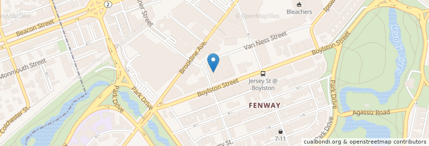 Mapa de ubicacion de CVS Pharmacy en Estados Unidos De América, Massachusetts, Suffolk County, Boston.