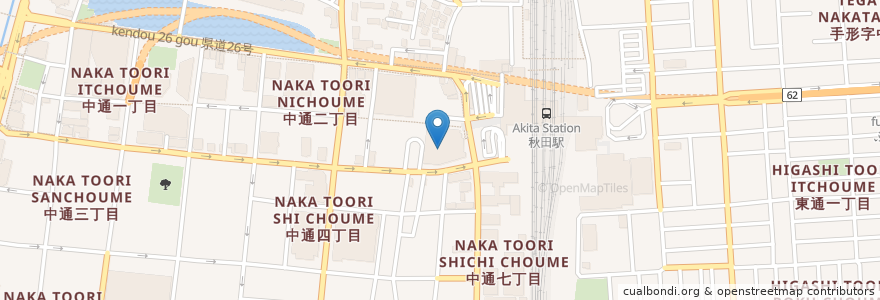 Mapa de ubicacion de ラ ママン88 en 日本, 秋田県, 秋田市.
