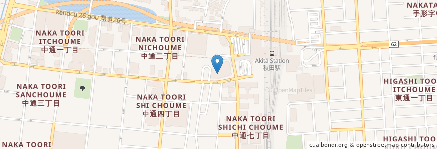 Mapa de ubicacion de ファミール 秋田店 en Япония, Акита, 秋田市.