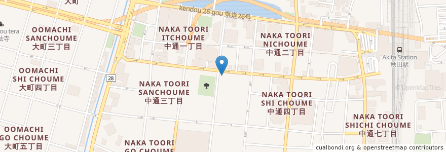 Mapa de ubicacion de オレンジ薬局 en Jepun, 秋田県, 秋田市.