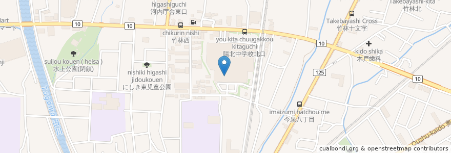 Mapa de ubicacion de スターバックス en Japão, 栃木県, 宇都宮市.