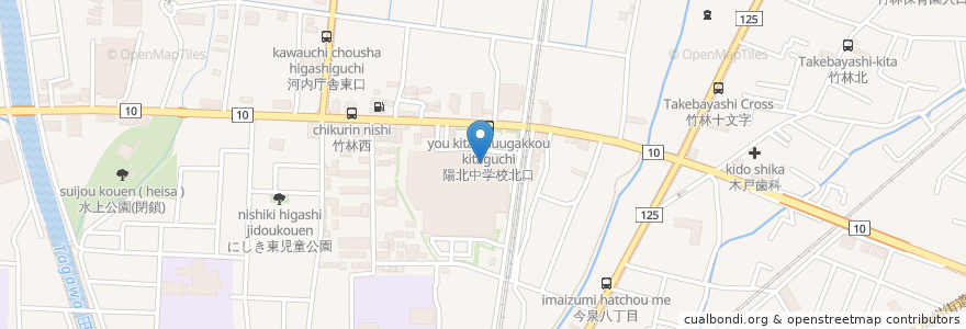 Mapa de ubicacion de ミスタードーナツ en Jepun, 栃木県, 宇都宮市.