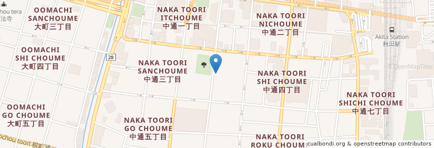 Mapa de ubicacion de 生々堂薬局 en Jepun, 秋田県, 秋田市.