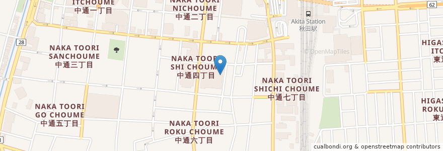 Mapa de ubicacion de 市場 いちばん寿司 en 日本, 秋田県, 秋田市.