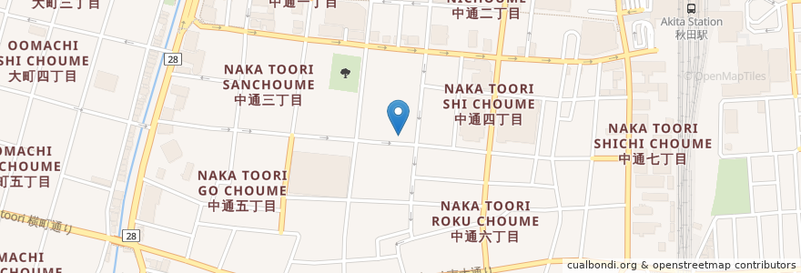 Mapa de ubicacion de お食事処 春駒 en 日本, 秋田県, 秋田市.