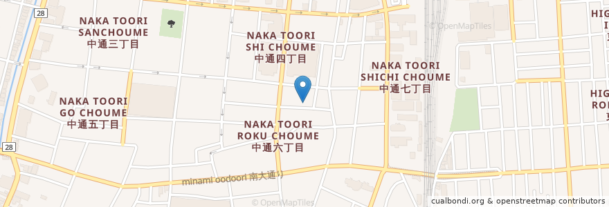 Mapa de ubicacion de 居酒屋 一条 en Japón, Prefectura De Akita, 秋田市.