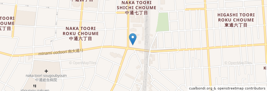 Mapa de ubicacion de 金時食堂 en 日本, 秋田県, 秋田市.
