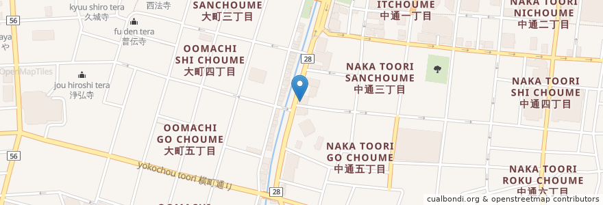 Mapa de ubicacion de はまなす en Japón, Prefectura De Akita, 秋田市.