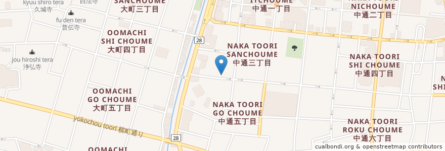 Mapa de ubicacion de 料亭濱乃家 なぎさ荘 en Japonya, 秋田県, 秋田市.