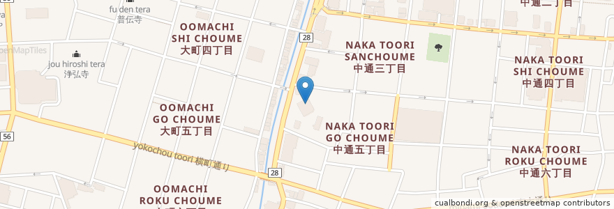 Mapa de ubicacion de 食堂キッチン 桃山 en Japonya, 秋田県, 秋田市.