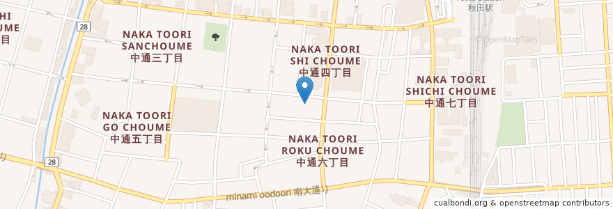 Mapa de ubicacion de れすとらん ちんくる en Япония, Акита, 秋田市.