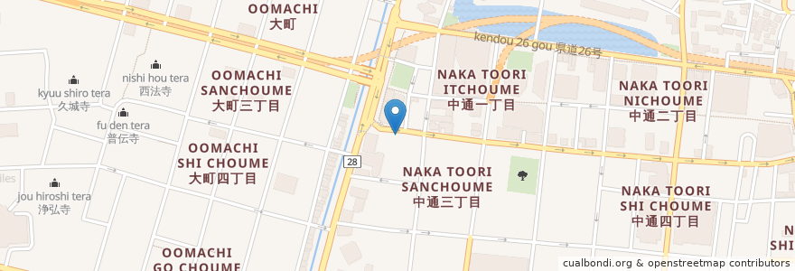Mapa de ubicacion de 山内歯科 en Japan, Akita Prefecture, Akita.