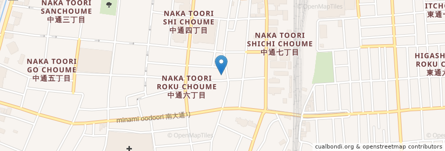Mapa de ubicacion de 小与志 en 日本, 秋田県, 秋田市.