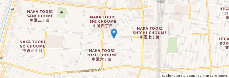 Mapa de ubicacion de オリックスレンタカー 秋田駅西口店 en Japan, 秋田県, 秋田市.