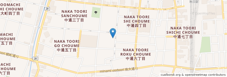 Mapa de ubicacion de いかるが en 日本, 秋田県, 秋田市.