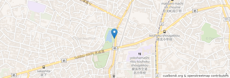 Mapa de ubicacion de SKIP en Japonya, 神奈川県, 横浜市, 港北区.