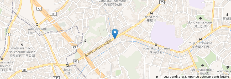 Mapa de ubicacion de ジョナサン en 일본, 가나가와현, 요코하마시, 鶴見区.