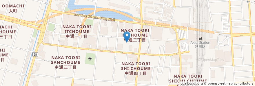 Mapa de ubicacion de コーラルビューティー 東京形成外科美容外科 en Japão, 秋田県, 秋田市.
