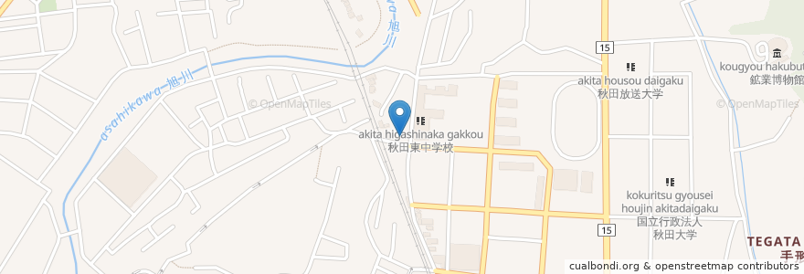 Mapa de ubicacion de 佐藤歯科クリニック en Japonya, 秋田県, 秋田市.