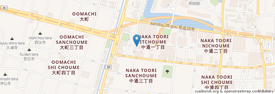 Mapa de ubicacion de 松岡内科クリニック en 日本, 秋田県, 秋田市.