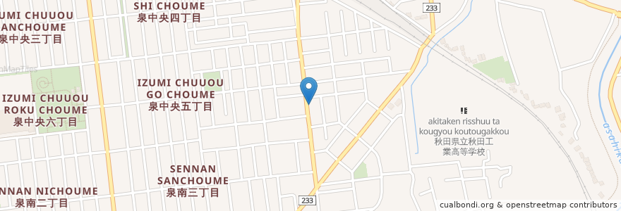 Mapa de ubicacion de 麺処 りょう馬 en 日本, 秋田県, 秋田市.
