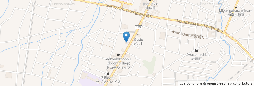 Mapa de ubicacion de モスバーガー en 일본, 도치기현, 宇都宮市.