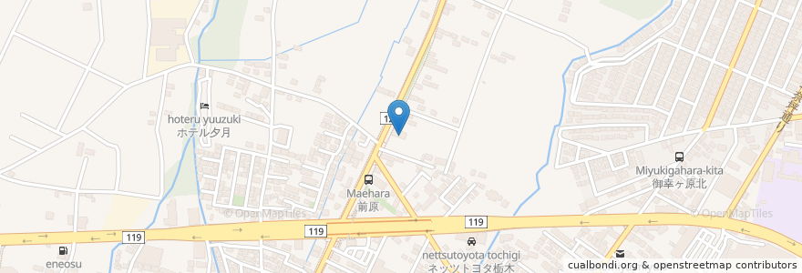 Mapa de ubicacion de はぎわらクリニック en Japão, 栃木県, 宇都宮市.