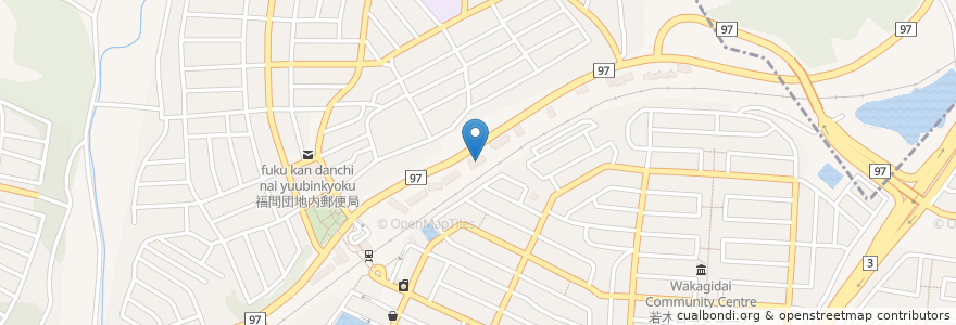 Mapa de ubicacion de 林内科 en 日本, 福岡県, 福津市.