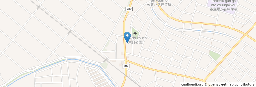 Mapa de ubicacion de きぼう歯科クリニック en 日本, 愛知県, 刈谷市.