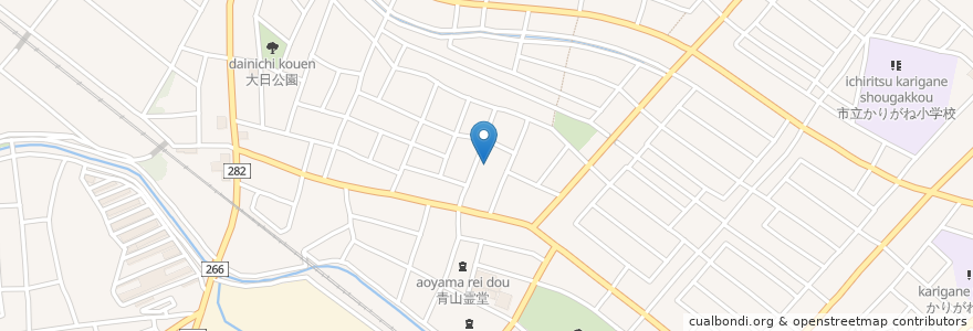 Mapa de ubicacion de 誓願寺 en ژاپن, 愛知県, 刈谷市.