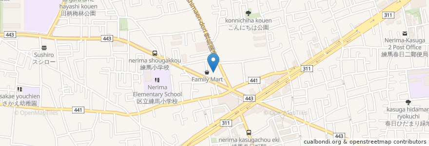 Mapa de ubicacion de miyama en 일본, 도쿄도, 練馬区.