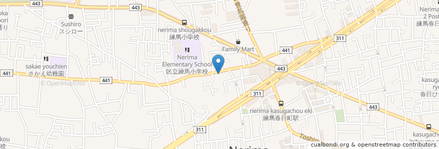 Mapa de ubicacion de ハートクリニック練馬春日町 en ژاپن, 東京都, 練馬区.