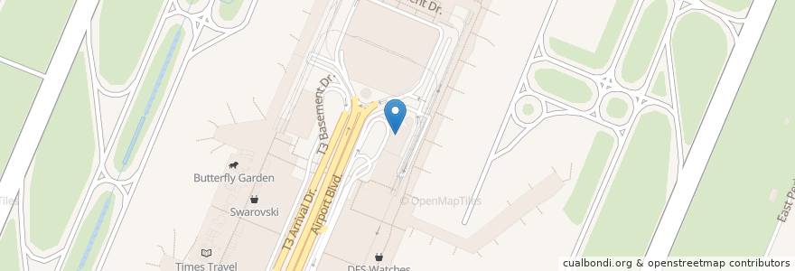 Mapa de ubicacion de Changi Airport Terminal 2 Post Office en Singapur, Southeast.