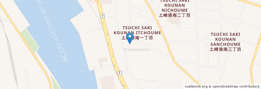 Mapa de ubicacion de 地蔵院 en 日本, 秋田県, 秋田市.