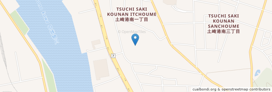 Mapa de ubicacion de 三嶋稲荷神社 en Japan, Präfektur Akita, 秋田市.
