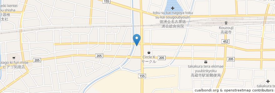 Mapa de ubicacion de ガスト en Jepun, 愛知県, 春日井市.