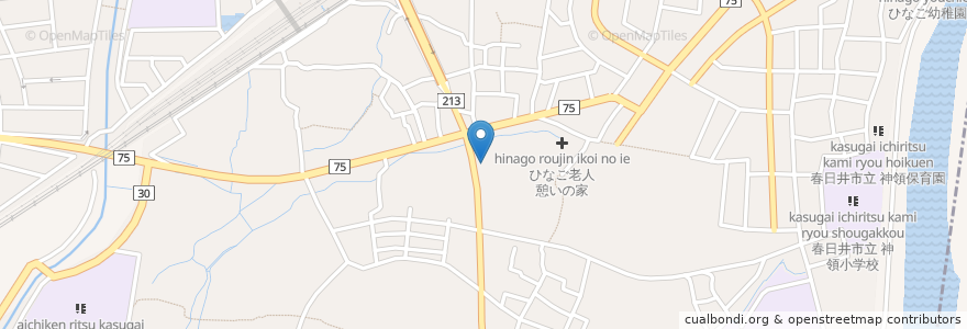 Mapa de ubicacion de すずらんクリニック en 日本, 愛知県, 春日井市.