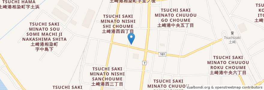 Mapa de ubicacion de おばこ亭 en 日本, 秋田県, 秋田市.