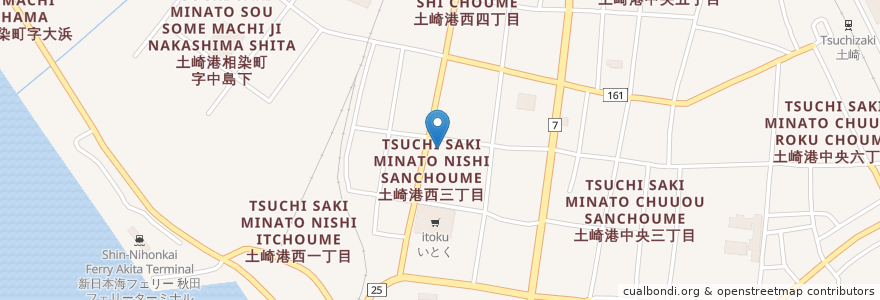 Mapa de ubicacion de あきたチャイルド園 en Japón, Prefectura De Akita, 秋田市.