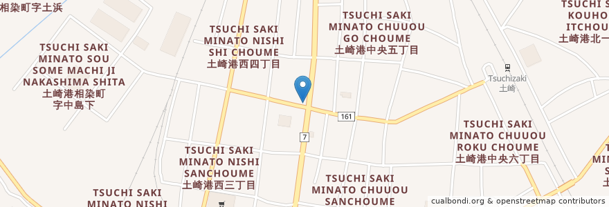 Mapa de ubicacion de ラーメンかい星 en Japonya, 秋田県, 秋田市.