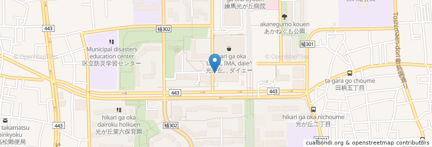 Mapa de ubicacion de みずほ銀行 en Jepun, 東京都, 練馬区.