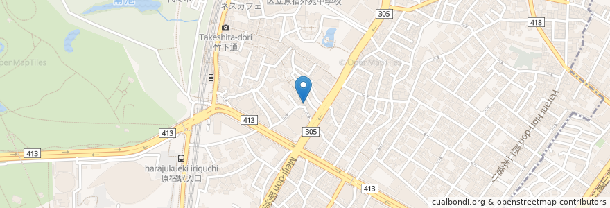Mapa de ubicacion de まさや en Japão, Tóquio, 渋谷区.