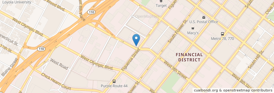 Mapa de ubicacion de Original Pantry Cafe en 美利坚合众国/美利堅合眾國, 加利福尼亚州/加利福尼亞州, 洛杉矶县, 洛杉矶.