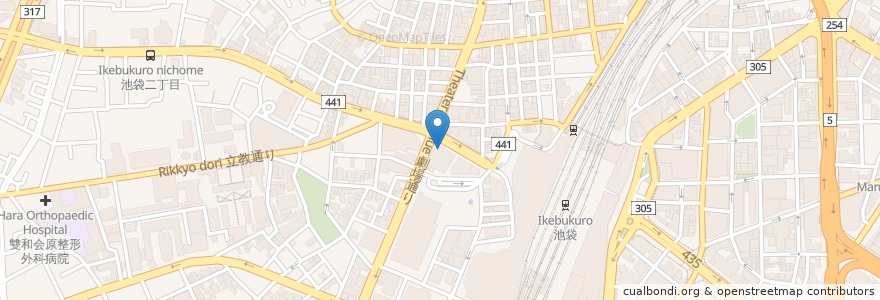 Mapa de ubicacion de ジョナサン en اليابان, 東京都, 豊島区.