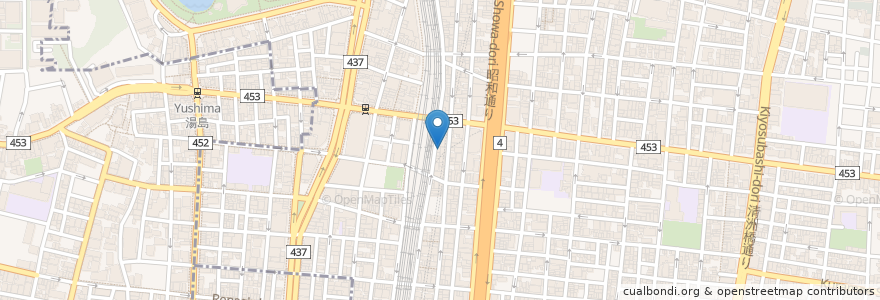 Mapa de ubicacion de ホルモン焼き夏冬 en 日本, 東京都, 台東区.