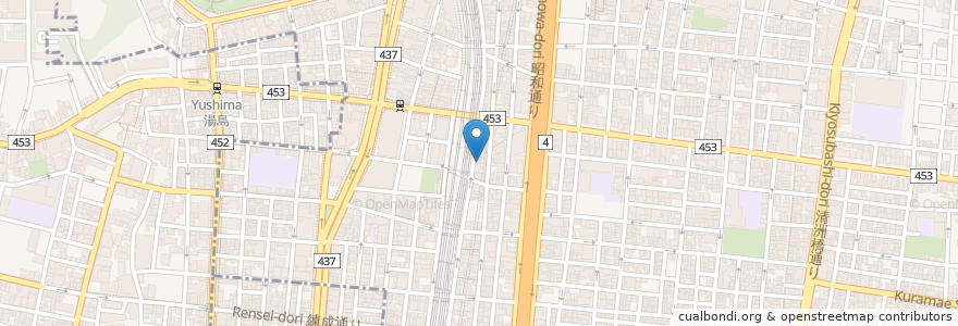 Mapa de ubicacion de 加賀屋 en Japan, Tokyo, Taito.