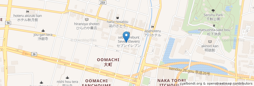Mapa de ubicacion de そばー サンパティオ店 en Jepun, 秋田県, 秋田市.
