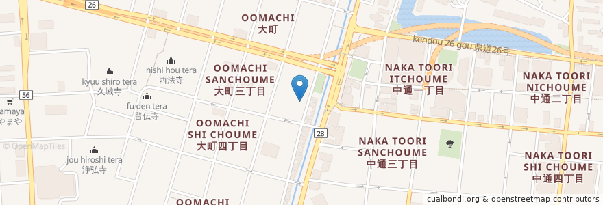 Mapa de ubicacion de 秋葉神社 en Japão, 秋田県, 秋田市.