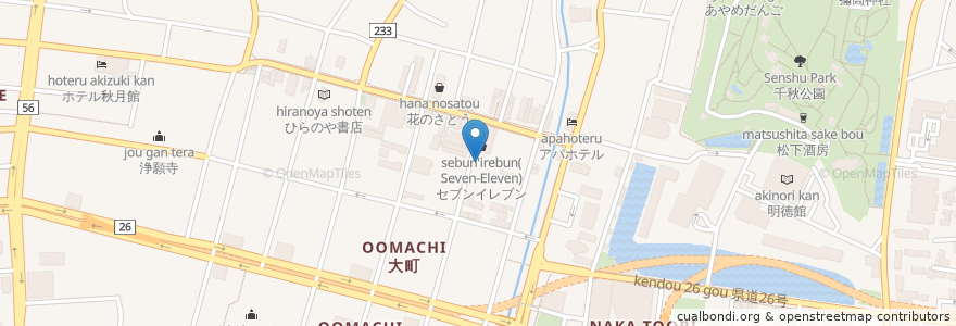 Mapa de ubicacion de ルセット en Japón, Prefectura De Akita, 秋田市.